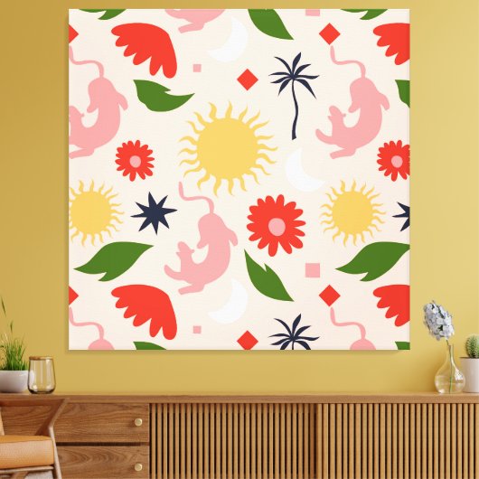 hemels Oerwoud Canvas Afdruk (Insitu (Woonkamer))