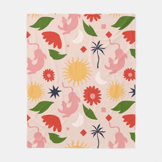 hemels Oerwoud Fleece Deken (Voorkant)