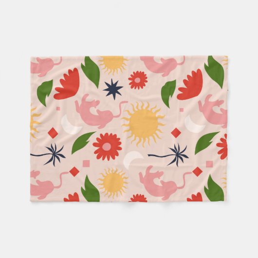 hemels Oerwoud Fleece Deken (Voorkant (Horizontaal))