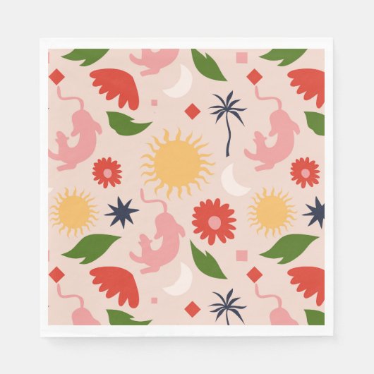 hemels Oerwoud Servet (Voorkant)