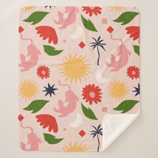 hemels Oerwoud Sherpa Deken (Voorkant)