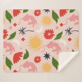 hemels Oerwoud Sherpa Deken (Voorkant (horizontaal))