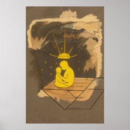 Hemels omhelzen – Aangepaste herdenkingsposter Poster