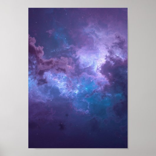 Hemels Opalescente Nevel Pruim Muurkunst Poster (Voorkant)