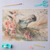 Hemels Paard Twee Tissuepapier (Craft)