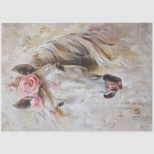 Hemels Paard Vier Tissuepapier (Voorkant)