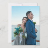 Hemels Paars Turquoise Zon Maan Save The Date (Achterkant)