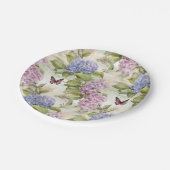 Hemels Paarse Hydrangea Harmony Papieren Bordje (Gekanteld)