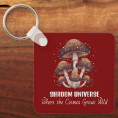 Hemels Paddenstoelen Sterrenbeeld Universum Sleutelhanger (Voorkant)