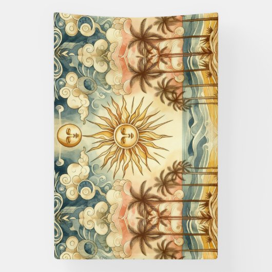 hemels paradijs spandoek (Verticaal)