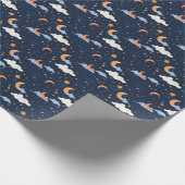 Hemels patroon papier astronomie (Hoek)