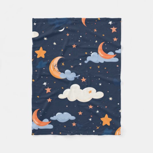 Hemels patroon papier astronomie fleece deken (Voorkant)