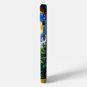 Hemels Regenboog Sterrenstelsel Maan Sterren Ruimt Case-Mate iPhone Case (Achterkant / Links)