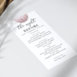 hemels repetitiediner | Pink Blush Moon Menu<br><div class="desc">Verwelkom uw gasten op een mooie avond voor de viering met deze zacht vormgegeven repetitie dinerkaart. Een delicate maanillustratie en elegante scriptlettertypen geven een dromerig, hemels gevoel aan uw dineromgeving. Ontworpen in zachte, lichte tinten zoals blush en wit, past dit stuk perfect bij romantische, boho- of moderne huwelijksthema's. Het voegt...</div>