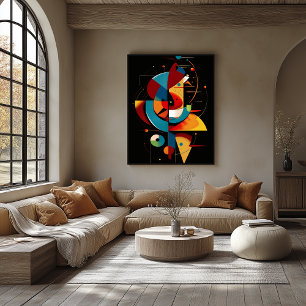 Hemels Ritme – Abstracte Geometrische Beweging Poster