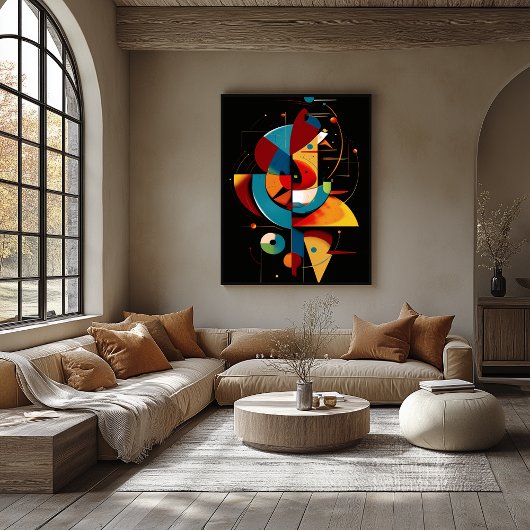 Hemels Ritme – Abstracte Geometrische Beweging Poster