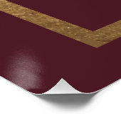 Hemels Rood Goud Mimosa Bar Sun Moon Stars Perfect Poster (Hoek)