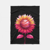 Hemels Roos-zwart Fleece Deken (Voorkant)