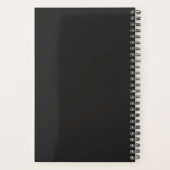 Hemels Roze Goud Halve Maan Sterren Logo Planner (Achterkant)