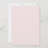 Hemels Roze Koraal Bloesem Bruiloft Kaart (Achterkant)