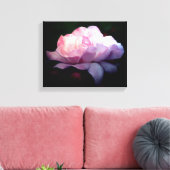 Hemels Roze Roze Bloem Kunst Schilderij Canvas Afdruk (Insitu (Woonkamer))