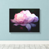 Hemels Roze Roze Bloem Kunst Schilderij Canvas Afdruk (Insitu (Houten vloer))