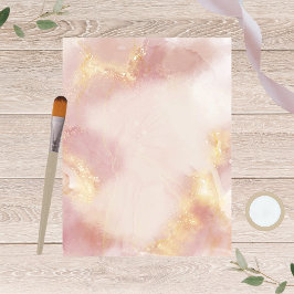 Hemels Roze Waterverf Scrapbook Papier