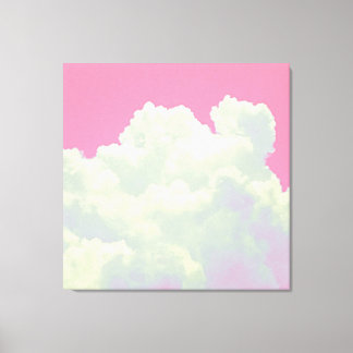 Hemels - Roze Wolken - Canvasprint Canvas Afdruk
