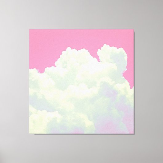 Hemels - Roze Wolken - Canvasprint Canvas Afdruk (Voorkant)