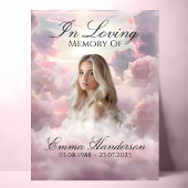 Hemels Roze Wolken Memorial Sign Poster