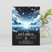 Hemels Schattige Hemelse Digitale Verjaardag Kaart (Staand voorkant)