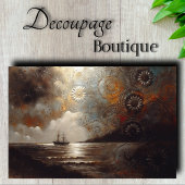 Hemels Schip Reis Decoupage Tissuepapier