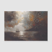Hemels Schip Reis Decoupage Tissuepapier (Voorkant)