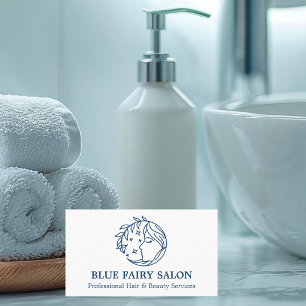 Hemels Schoonheid Haar Salon Spa Blauw Visitekaartje