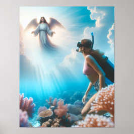Hemels snorkelen poster