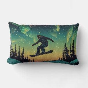 hemels snowboarder-Sierkussen Kussen