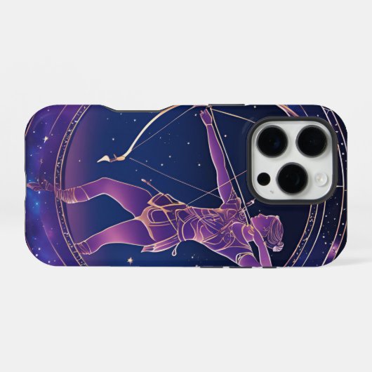 Hemels sterrenbeeld Boogschutter iPhone Hoesje (Achterkant horizontaal)