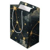 Hemels Sterrenbeeld Patroon (1) Medium Cadeauzakje (Achterkant Gekanteld)