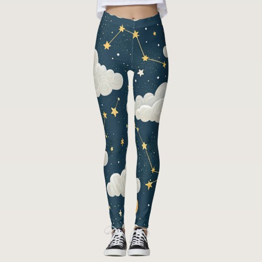 Hemels Sterrenbeeld Patroon (6) Leggings (Voorkant)