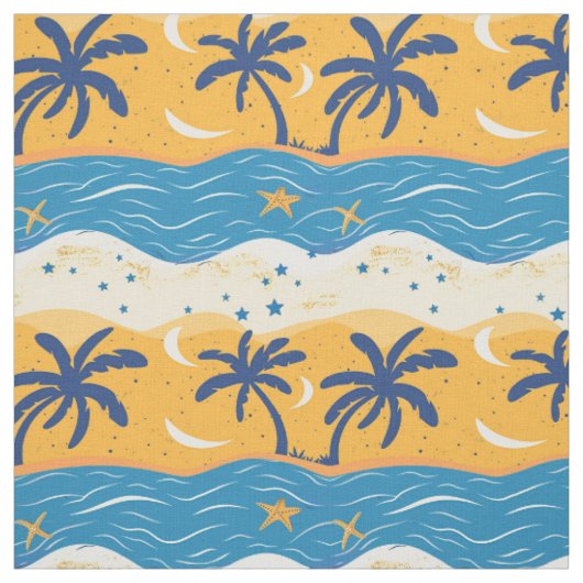Hemels strand bij nacht stof (Swatch)
