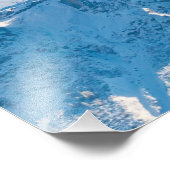 Hemels Tekst Mooie Blue Sky afbeelding Vergroting Foto Afdruk (Hoek)