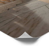 Hemels terras boven de wolken poster (Hoek)