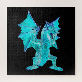 Hemels Turquoise Draak Fantasie Rijkstuk Legpuzzel
