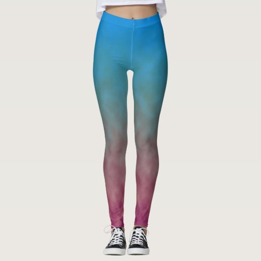 Hemels vervaagd leggings (Voorkant)