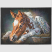Hemels Vleugels Veulen Hart Vlam Decoupage Tissuepapier (Voorkant)