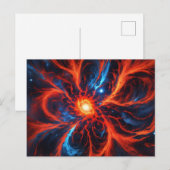 Hemels vuur Kosmisch Abstract Briefkaart (Voorkant / Achterkant)