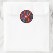 Hemels vuur Kosmisch Abstract Ronde Sticker (Tas)