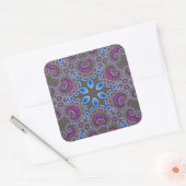 Hemels Werveling Vierkante Sticker (Envelop)