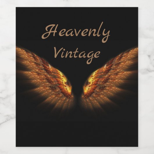 hemels  wijn etiket (Enkel label)