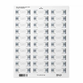 Hemels witte ruches en kant elegante labels (Full Sheet)